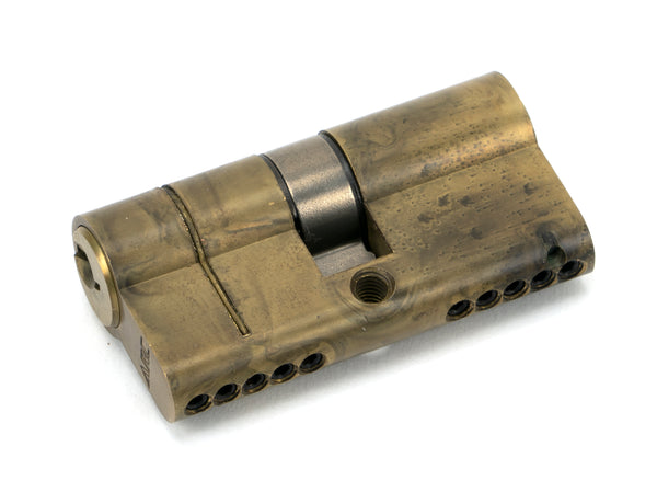 Aged Brass 30/30 5pin Euro Cylinder