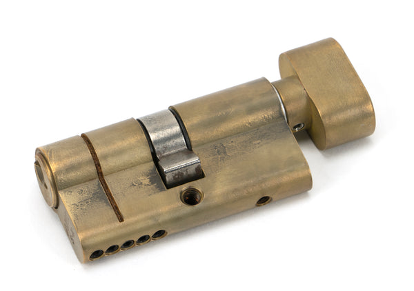 Aged Brass 30/30 5pin Euro Cylinder/Thumbturn