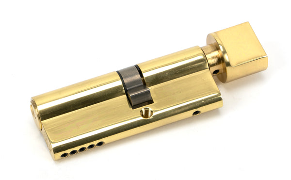 Lacquered Brass 35T/45 5pin Euro Cylinder/Thumbturn
