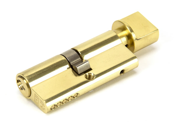 Lacquered Brass 35/35 5pin Euro Cylinder/Thumbturn KA