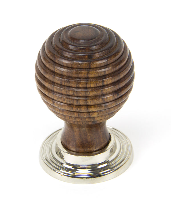 Rosewood and PN Beehive Cabinet Knob
