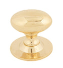 Polished Brass Oval Cabinet Knob