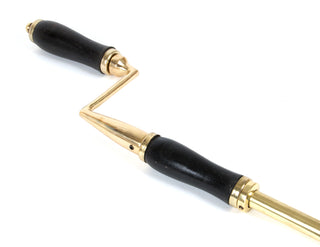 Lacquered Brass Window Winder with Handle