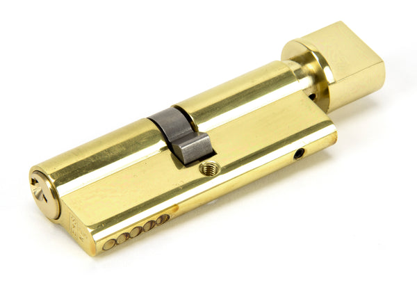 Lacquered Brass 40/40 Euro Cylinder/Thumbturn