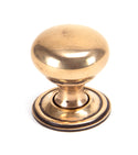 Polished Bronze Mushroom Cabinet Knob