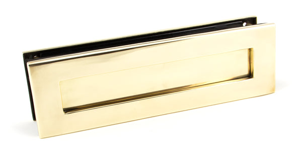 Aged Brass Traditional Letterbox Set For Composite and UPVC Dopors