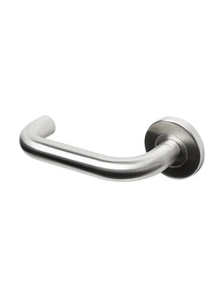 19mm dia Safety Return Lever Handle on 8mm Sprung Screw on Rose - BESN 1906: Grade 3