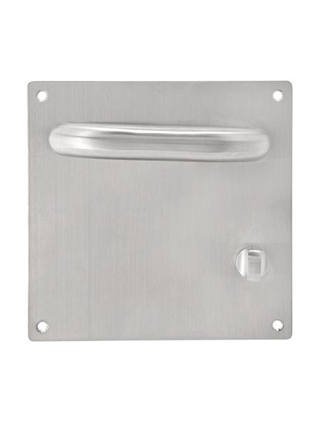 22mm dia Safety Return Lever Handle on Sprung Plate - Bathroom 78mm c/c (Left Hand Turn)