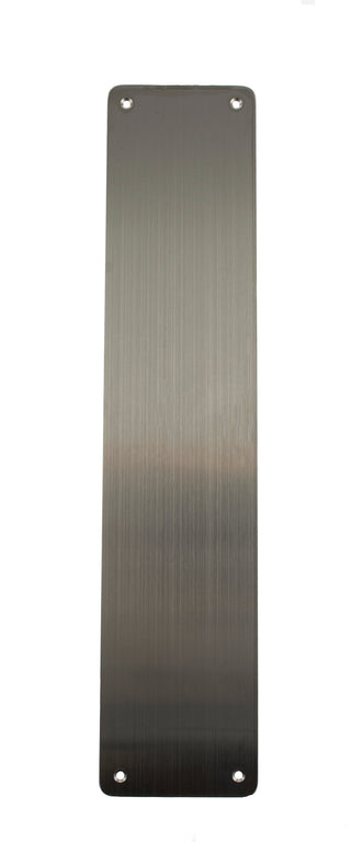CleanTouch Finger Plate Pre drilled with screws 350mm x 75mm - Satin Stainless Steel