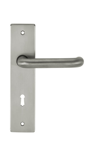 CleanTouch Anti-Bac RTD Safety Lever on Square Euro Backplate - Satin Chrome