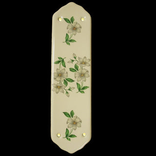 Chatsworth White Lilly (ON CREAM) Finger Plate