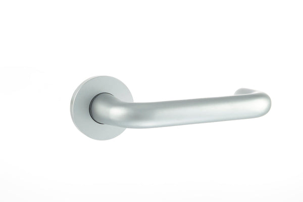CleanTouch Anti-Bac RTD Safety Lever on Round Rose - Satin Stainless Steel